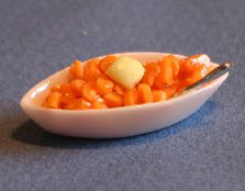 Dollhouse Miniature Carrots Side Dish